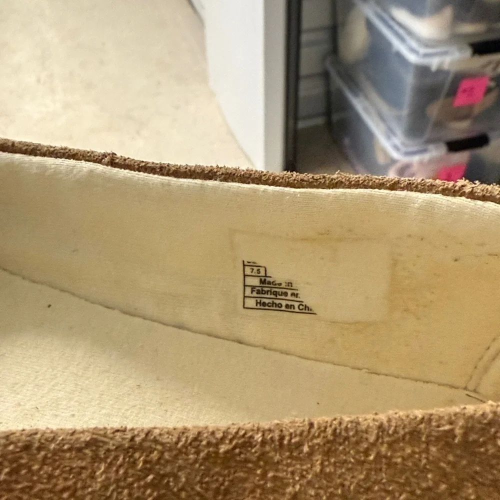 UGG Kammi Suede Slip On Flat Shoe Chestnut 7.5